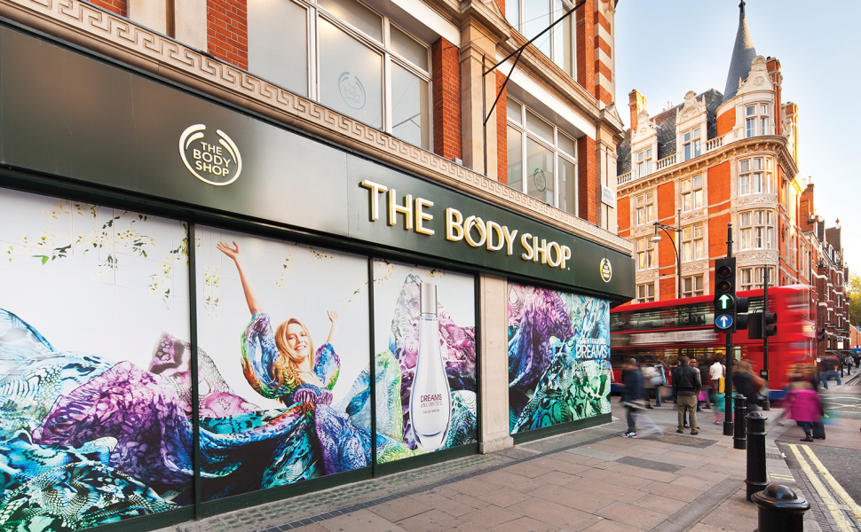The Body Shop Window Graphics