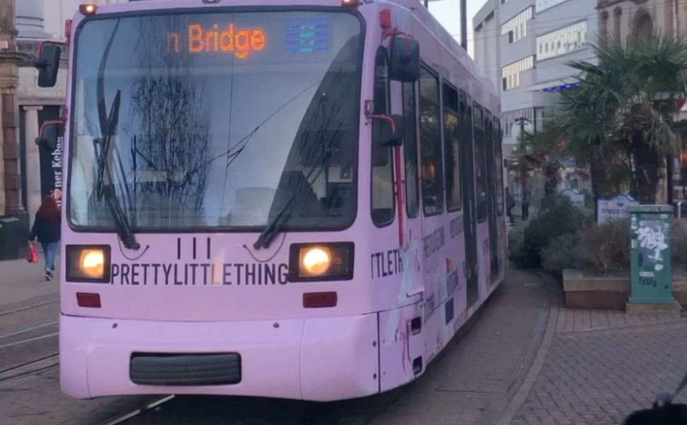 PrettyLittleThing’s Sustainable Tram Wraps