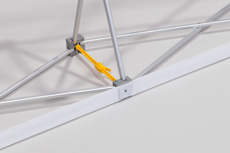 Impact Pop-up frame base closeup