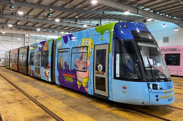 Blackpool Beach tram wrap